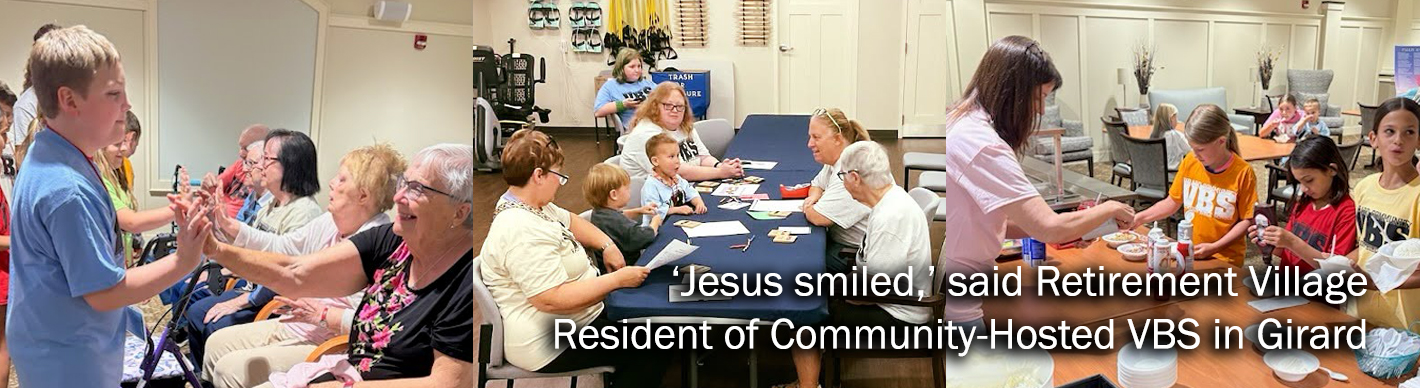 ‘Jesus smiled,’ said Retirement Village Resident of Community-Hosted VBS in Girard