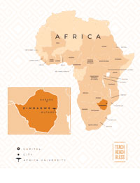 T • R • B Map of Africa